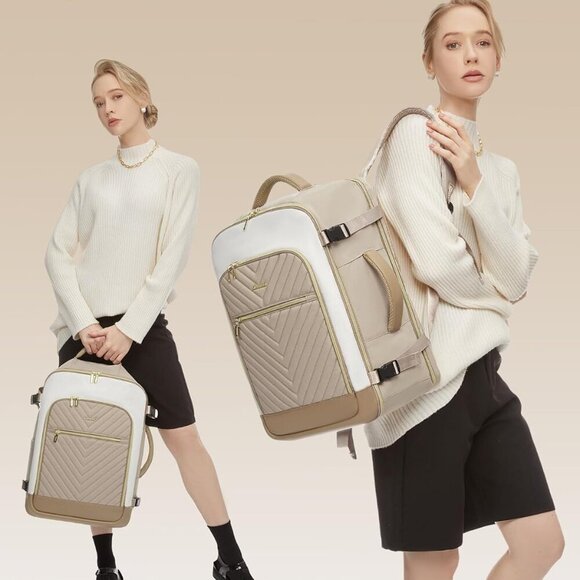 Large Travel Backpack for Women, TSA Carry on Backpack for Airplanes, 40L Person - Picture 7 of 9